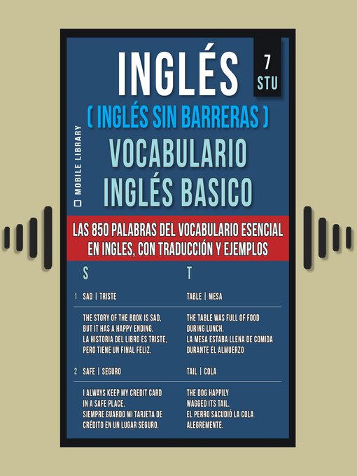 Title details for Inglés (Inglés Sin Barreras) Vocabulario Inglés Basico--8--VWXYZ by Mobile Library - Available